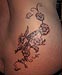 Tattoo Elfe mit Kirschblüten