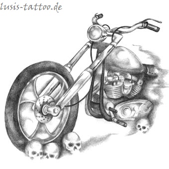 Tattoomotiv Motorrad
