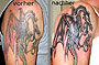 Tattoo Verschönerung Drache