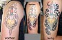 Tattoo Verschönerung Dolch