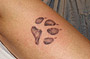 Tattoo Pfotenabdruck