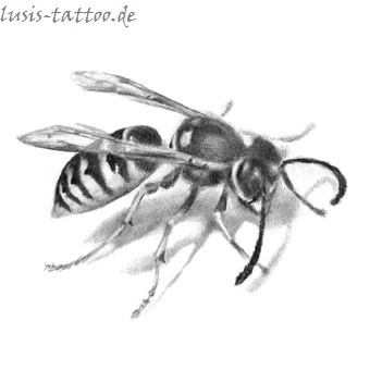 Tattoomotiv Wespe